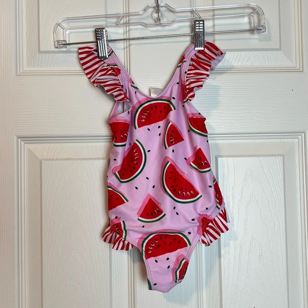 Toddler Girl Swimsuit Ruffled Sleeveless one piece